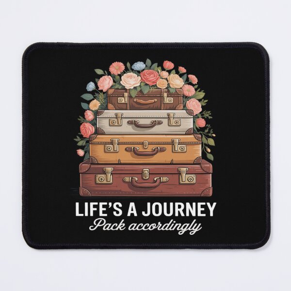 Item preview, Life's A Journey Pack Accordingly Flower Suitcases Travelers designed and sold by HORIZBoutique.