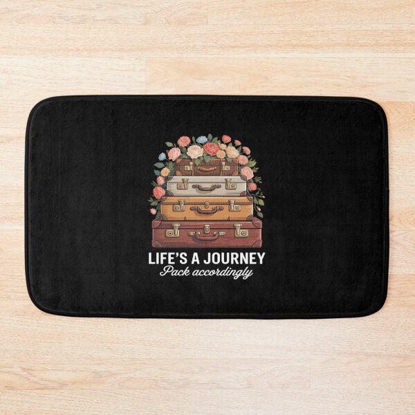 Item preview, Life's A Journey Pack Accordingly Flower Suitcases Travelers designed and sold by HORIZBoutique.
