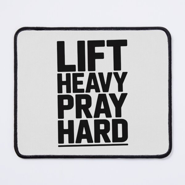 Item preview, Lift Heavy Pray Hard Motivational Christian Faith Fitness designed and sold by HORIZBoutique.