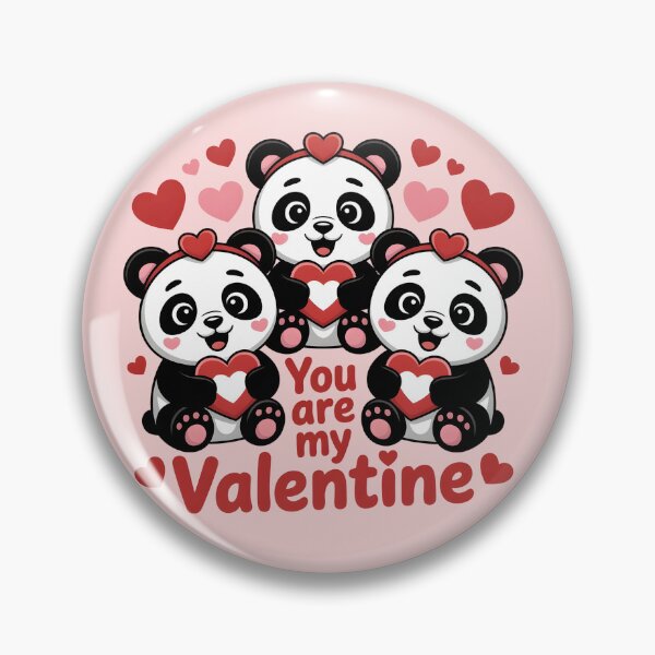 Item preview, Cute Valentine Pandas – You Are My Valentine designed and sold by Nimkaew.