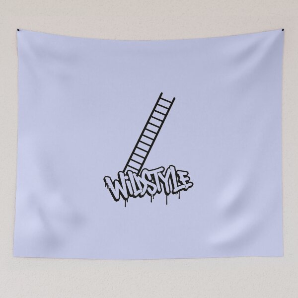 Item preview, Wildstyle Ladder Graffiti Tag Imperfect Growth B&W Outline designed and sold by INNER WINNER YOU.