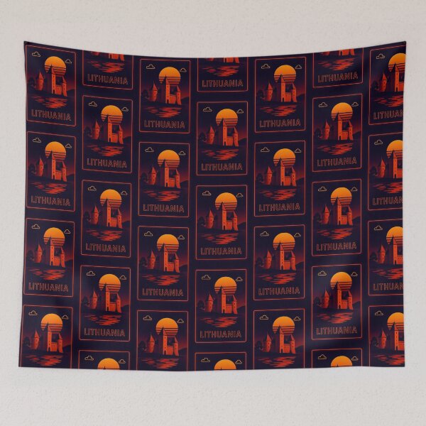 Item preview, Lithuania Neon Travel designed and sold by Thistle-TShop.