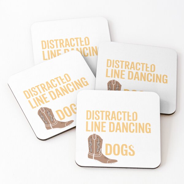 Item preview, Easily Distracted By Line Dancing and Dogs designed and sold by pisliturabcons.