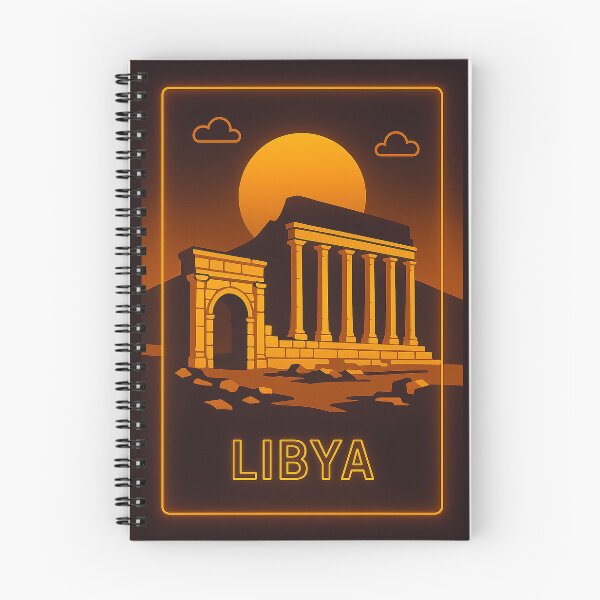 Artikelvorschau, Libyen Neon Travel entworfen und verkauft von Thistle-TShop.