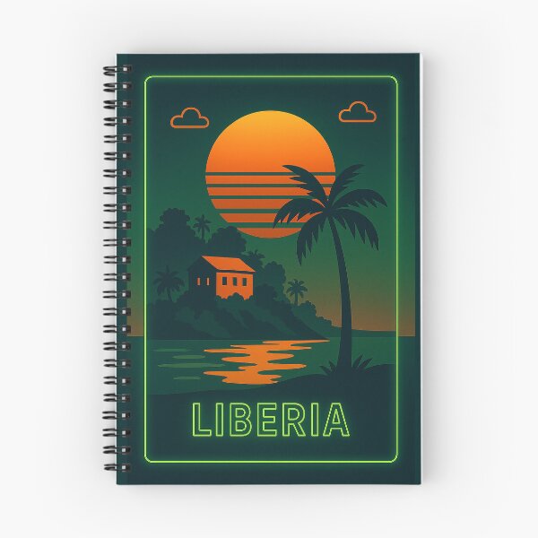 Item preview, Liberia Neon Travel designed and sold by Thistle-TShop.