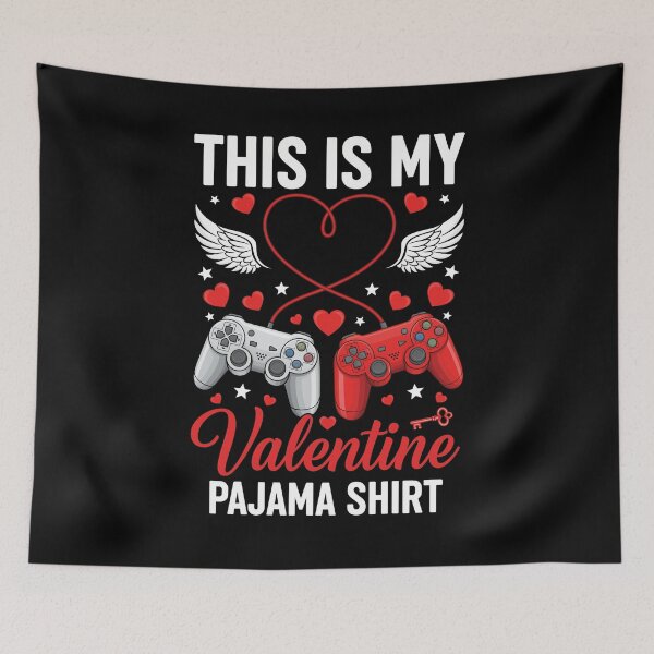 Item preview, This is My Valentine Pajama Gamer Video Games V Day designed and sold by OlakunleOloroz.