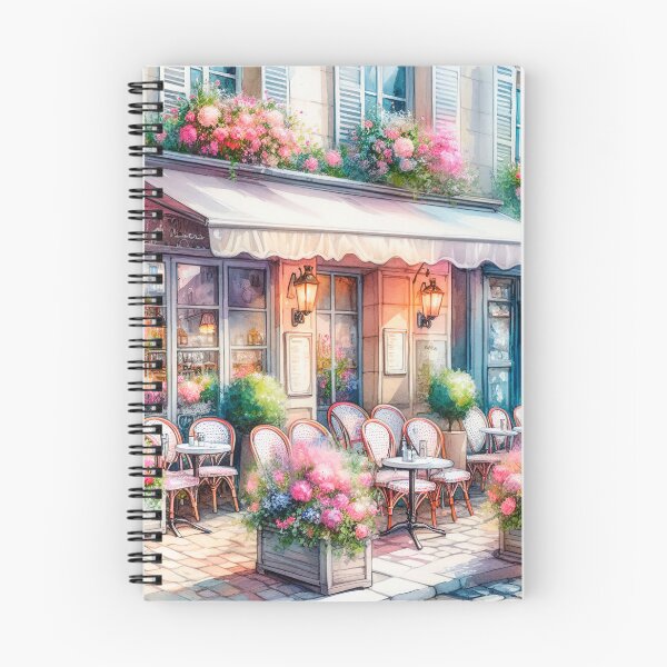 Item preview, Charming Street Cafe with Flowers designed and sold by paulrommer.