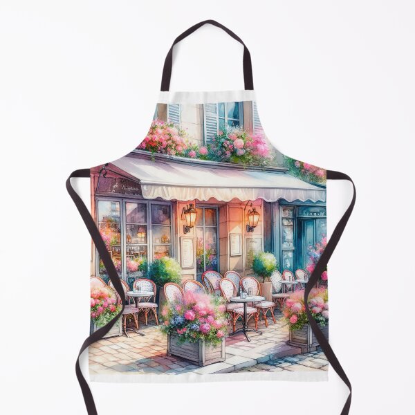 Item preview, Charming Street Cafe with Flowers designed and sold by paulrommer.