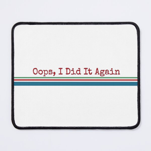 Item preview, Retro Typewriter Oops I Did It Again Phrase designed and sold by MarcoTs12 ⭐⭐⭐⭐⭐.