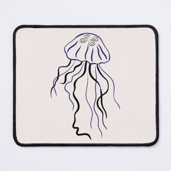 Item preview, Minimalist Jellyfish Line Art designed and sold by fig-ink.