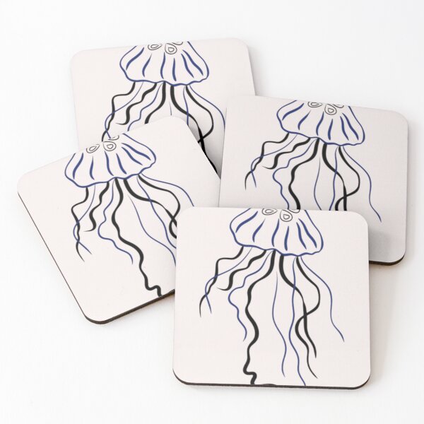 Item preview, Minimalist Jellyfish Line Art  designed and sold by fig-ink.