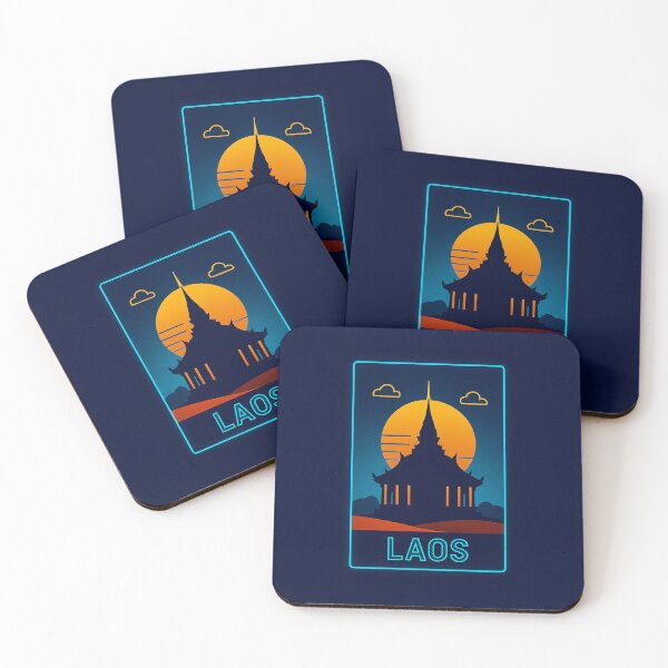 Item preview, Laos Neon Travel designed and sold by Thistle-TShop.