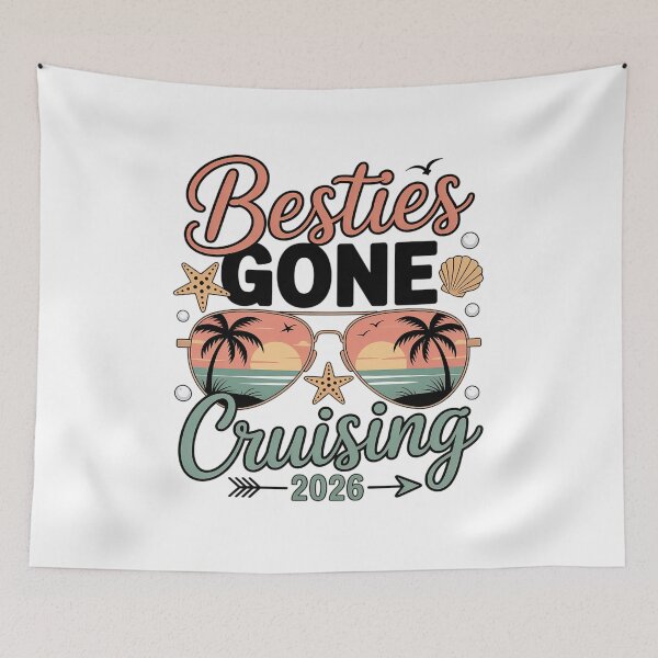Item preview, Besties Gone Cruising 2026 Matching Friends Girls Cruise designed and sold by repconomArt.