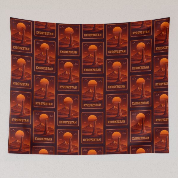 Item preview, Kyrgyzstan Neon Travel designed and sold by Thistle-TShop.