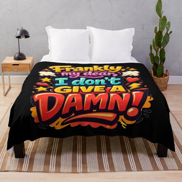 Item preview, Frankly, My Dear, I Don’t Give a Damn – Bold Cartoon Quote Design designed and sold by Arte Cartoon From TagTeam Group.