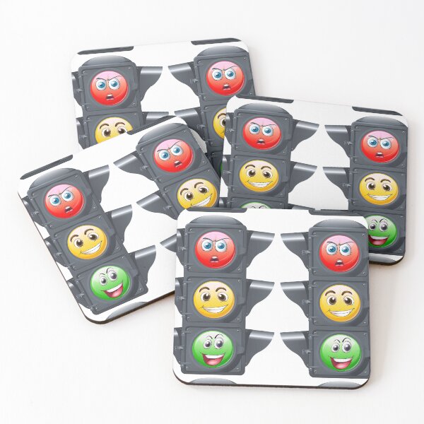 Item preview, funny traffic lights , Emoji expressions designed and sold by BUTTER7FLY.