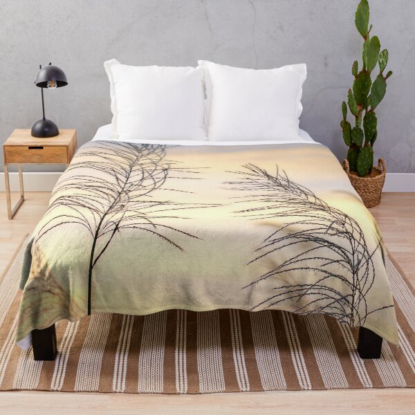 Item preview, Two Lone Weed's at Sunset in a Rice Field, in Thailand designed and sold by Huskyyy Designs.