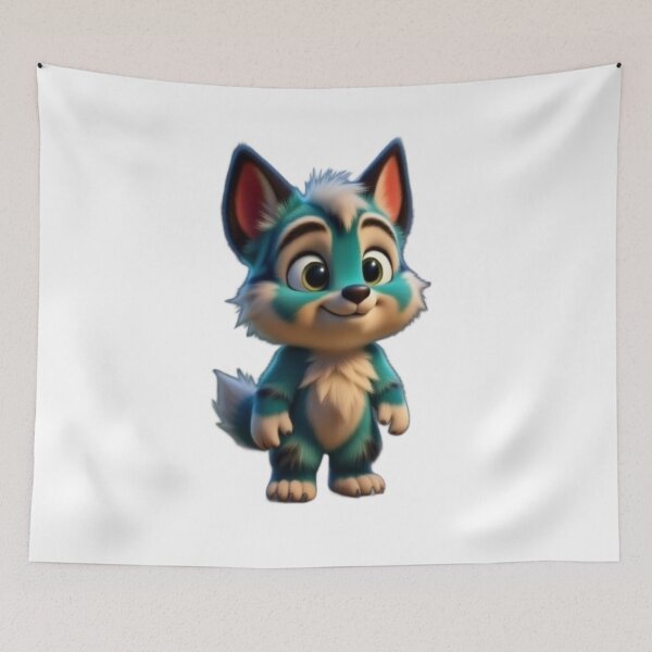 Item preview, Fizz Creature – Mistwhisk Fizz – Cute Fantasy Animal Art designed and sold by Alyas-Creatures.