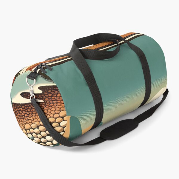 Item preview, Retro Canoe on Pebble Beach Mountain Coast designed and sold by InkSmithery.