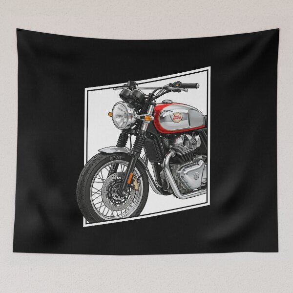 Item preview, Royal Enfield Interceptor 650 – Classic Motorcycle Vector Close-Up Art designed and sold by enzoade.