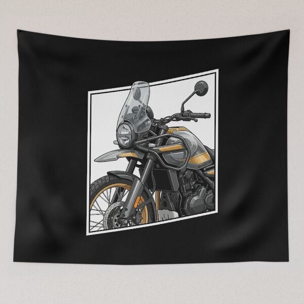 Item preview, Royal Enfield Himalayan 450 – Front View Adventure Motorbike Artwork designed and sold by enzoade.