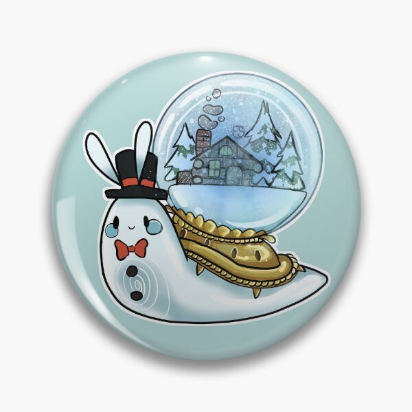 Item preview, Frosty the Snow Globe Snail designed and sold by FruitCupSpace.