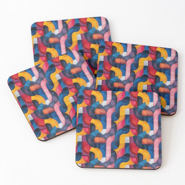 Item preview, Colorful Abstract Cracked Mosaic Tiles Pattern designed and sold by NTGUILTY.