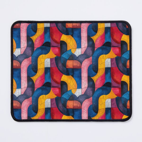 Item preview, Colorful Abstract Cracked Mosaic Tiles Pattern designed and sold by NTGUILTY.
