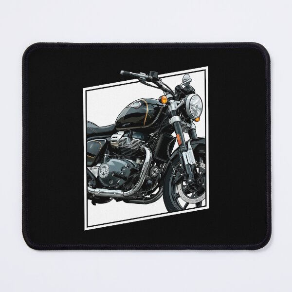 Item preview, Royal Enfield Meteor 650 Black – Black Edition Vector Motorcycle Art designed and sold by enzoade.