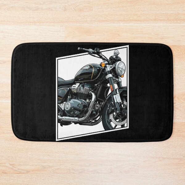 Item preview, Royal Enfield Meteor 650 Black – Black Edition Vector Motorcycle Art designed and sold by enzoade.