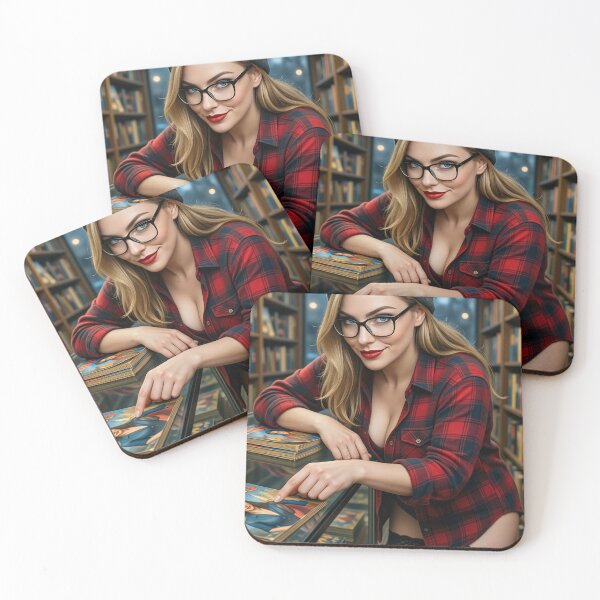 Item preview, Ilya in Beanie and Flannel at Bookstore designed and sold by CathryneDelamort.