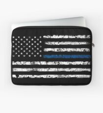 Blue Line (White) V2 Laptop Sleeve