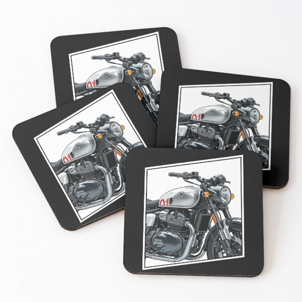 Item preview, Royal Enfield Shotgun – Vector Art Motorcycle Close-Up Illustration designed and sold by enzoade.