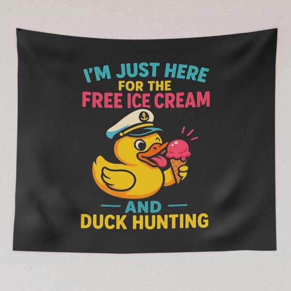 Item preview, Just Here for The Free Ice Cream & Duck Hunting Funny Cruise  designed and sold by FrankIsabel.