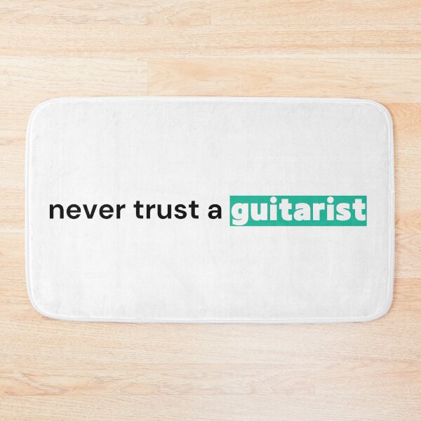 Item preview, Never Trust a Guitarist Shirt — Guitar Humor Tee designed and sold by OrikuStudio.