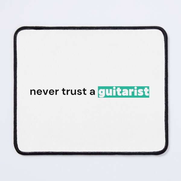 Item preview, Never Trust a Guitarist Shirt — Guitar Humor Tee designed and sold by OrikuStudio.