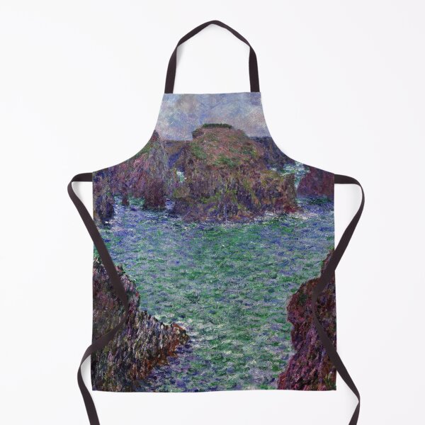 Item preview, Port Goulphar Belle Ile by Claude Monet: Dramatic Impressionist Coastal Poster designed and sold by artofuniverse.