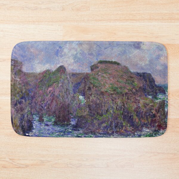 Item preview, Port Goulphar Belle Ile by Claude Monet: Dramatic Impressionist Coastal Poster designed and sold by artofuniverse.