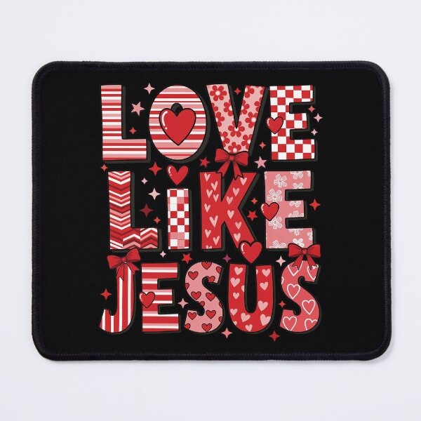 Item preview, Valentine Love Like Jesus Coquette Bow Christian designed and sold by OlakunleOloroz.