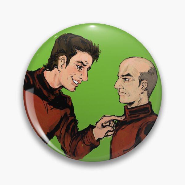 Item preview, q and picard designed and sold by cole-doodles.