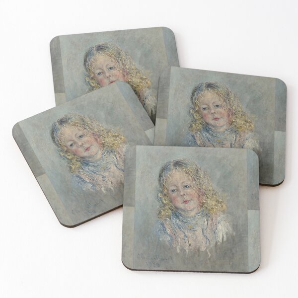 Item preview, Portrait Dandre Lauvray by Claude Monet: Impressionist Child Portrait Poster designed and sold by artofuniverse.
