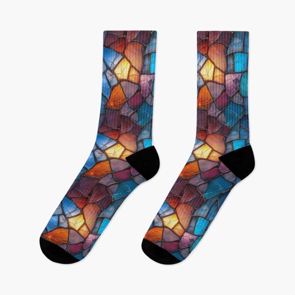 Item preview, Vibrant Broken Stained Glass Mosaic Pattern designed and sold by NTGUILTY.