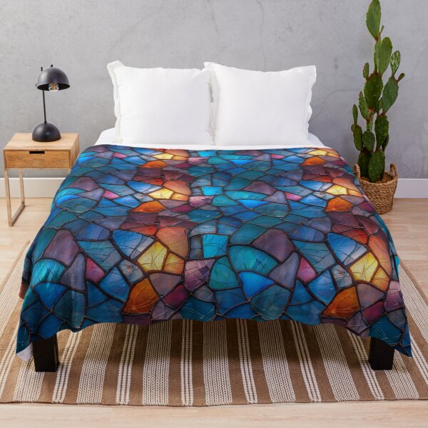 Item preview, Vibrant Broken Stained Glass Mosaic Pattern designed and sold by NTGUILTY.