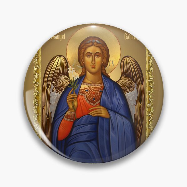 Item preview, framed icon Archangel Gabriel orthodox icon designed and sold by orthodox-icon.