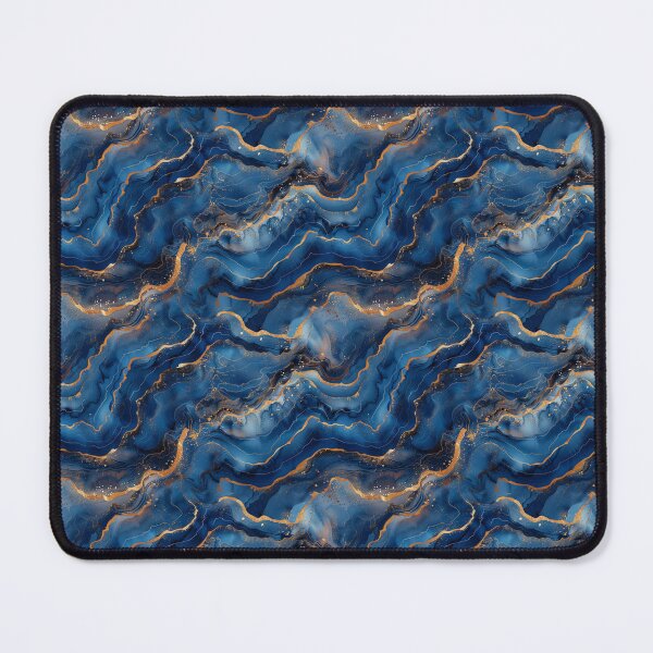 Item preview, Deep Navy Marble and Gold Vein Agate designed and sold by NTGUILTY.