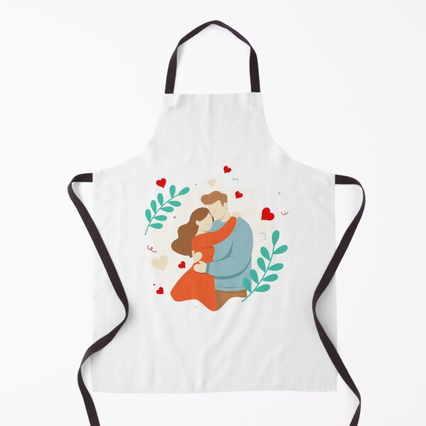 Item preview, Romantic Couple Hugging Illustration – Valentine’s Day Love Art designed and sold by GriferrStore.