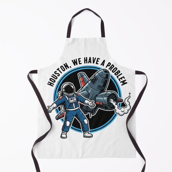 Item preview, Houston, We Have a Problem – Funny Astronaut Space Illustration designed and sold by inaveed.