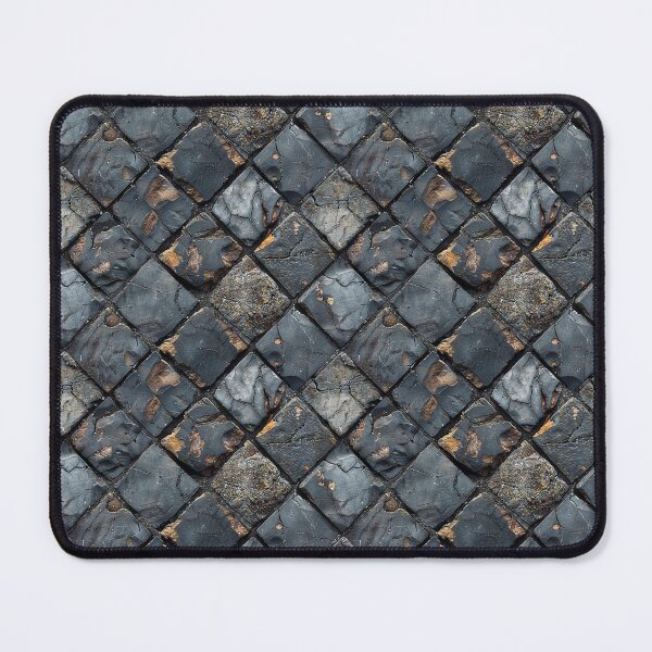 Item preview, Rustic Dark Slate Stone Mosaic Pattern designed and sold by NTGUILTY.