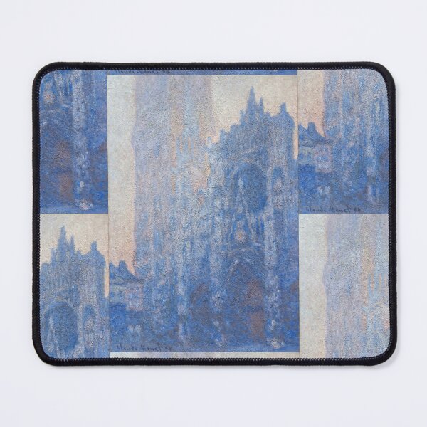 Item preview, Rouen Cathedral Facade and Tour Dalbane Morning Effect by Claude Monet: Impressionist Poster designed and sold by artofuniverse.