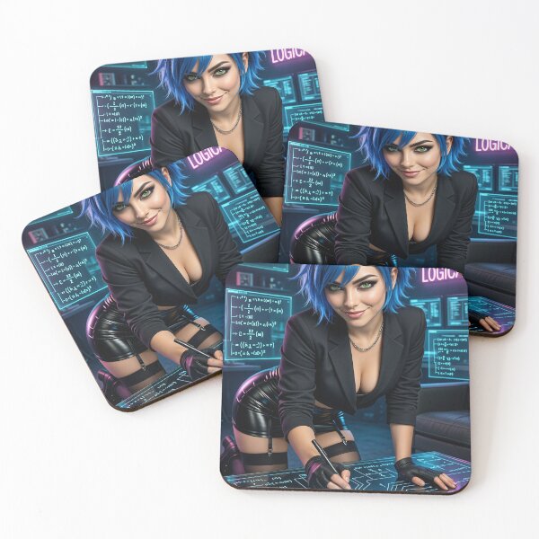 Item preview, Cipher Thorne Itsonlylogical Math Blue Hair designed and sold by CathryneDelamort.